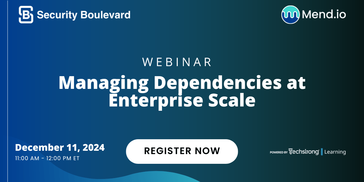 Managing Dependencies at Enterprise Scale