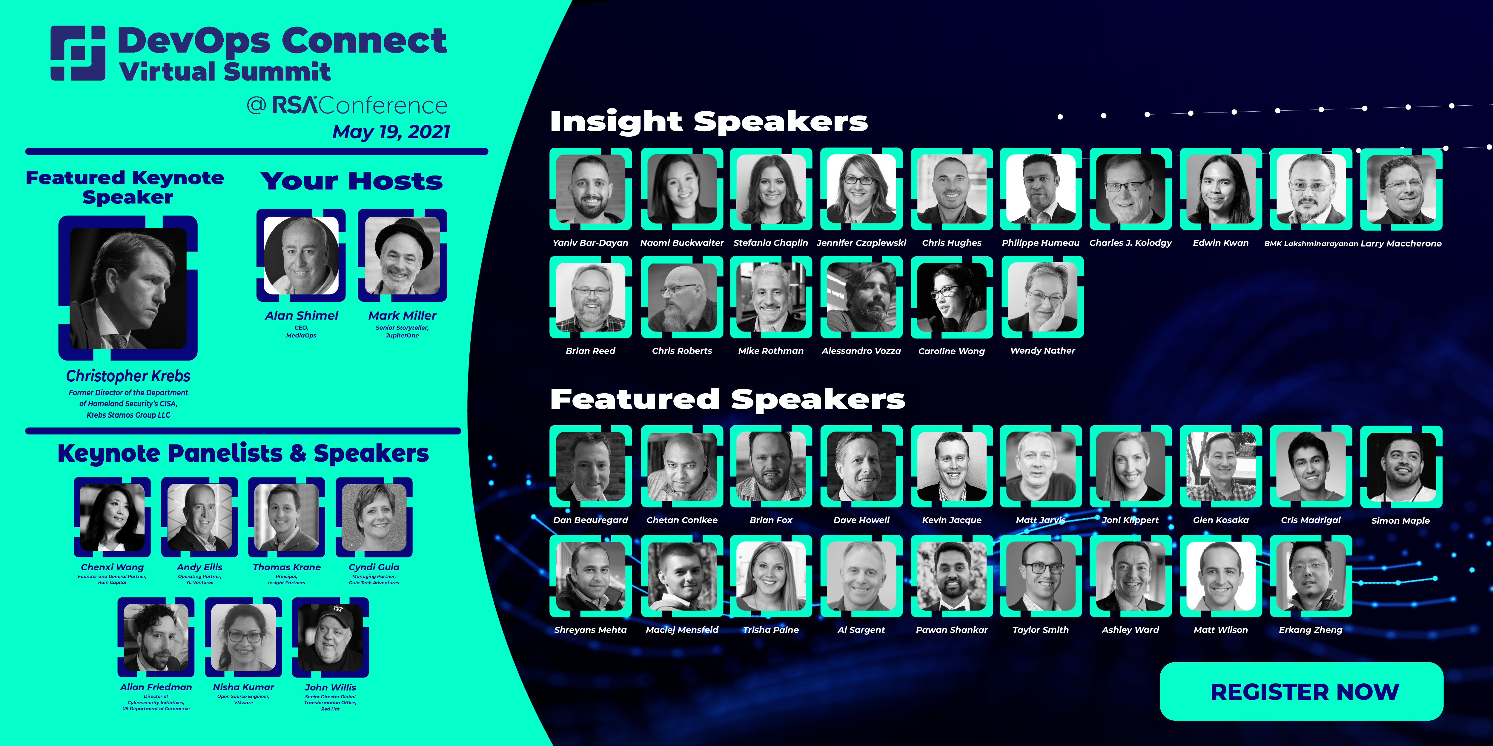 DevOps Connect - RSAC - RSA Conference - DevSecOps - virtual event - speakers - cybersecurity - Mark Miller - Chenxi Wang - John Willis - cloud security - appsec - cloud-native security - RSAConference - RSAC2021 - RSA - RSA2021 - MediaOps - DevOps.com